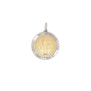st.-benedict-double-sided-medal-white-yellow-gold