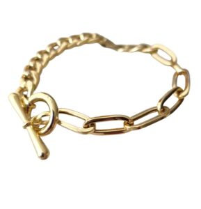 Hybrid Cuband and Paperclip bracelet