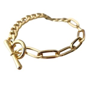 Hybrid Cuband and Paperclip bracelet