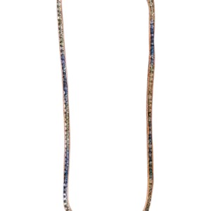 COLORED SAPPHIRE TENNIS NECKLACES