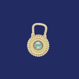 PADLOCK W/ AQUAMARINE