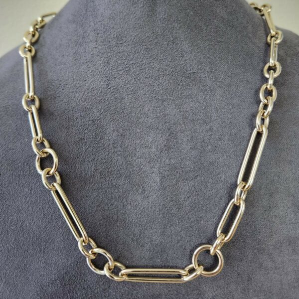 14K MIXED LINKS CHAIN
