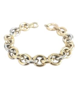TWO TONE LINK BRACELET