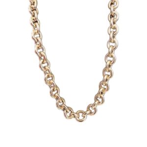14K YELLOW GOLD LINKS NECKLACE