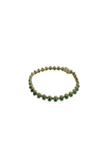 Bullet Emerald Bracelet