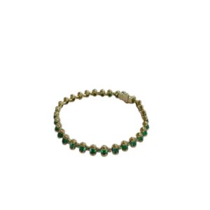 Bullet Emerald Bracelet