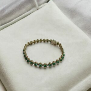 Bullet Emerald Bracelet