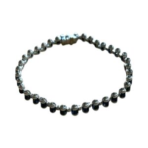 Bullet Blue Sapphire Bracelet