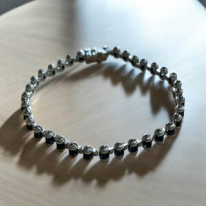 Bullet Blue Sapphire Bracelet