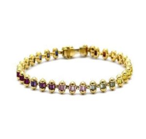 Bullet Colored Stone Bracelet