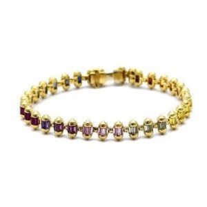 Bullet Colored Stone Bracelet