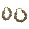 30 mm Tri-Color Hoops Earrings