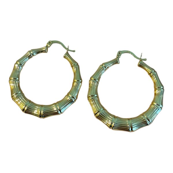 Bamboo Hoop Earrings
